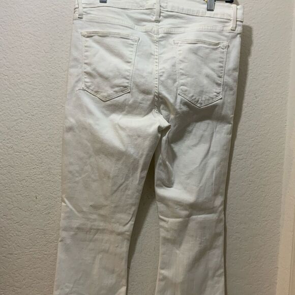 Frame Denim Le High Flare Jeans in Blanc White Sz 31 - Picture 12 of 13